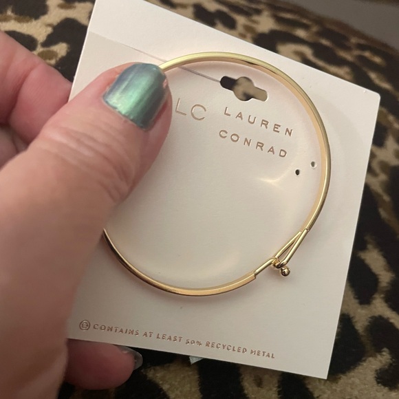 LC Lauren Conrad Gold Bangle Bracelet - Picture 2 of 6